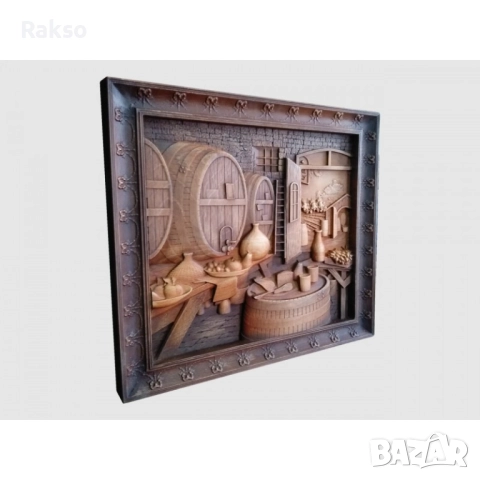 Дърворезба "Винарна", снимка 3 - Пана - 52726638