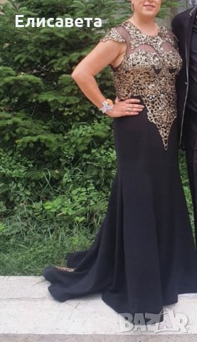 Дамска черна рокля , снимка 3 - Рокли - 34114563
