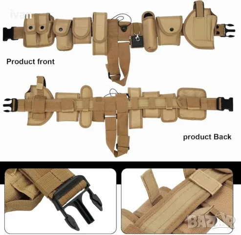 тактически колан с кобур и допълнителни джобове ,, снимка 5 - Екипировка - 50181265