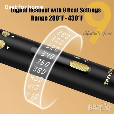  Terviiix Автоматична въртяща се маша , снимка 4 - Маши за коса - 49397376