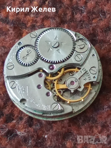 Механизъм с циферблат от стар ръчен часовник 52052, снимка 6 - Мъжки - 52252514