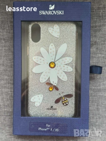 Оригинален луксозен кейс Swarovski IPhone X / XS, снимка 7 - Калъфи, кейсове - 49654141