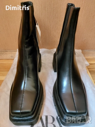 Дамски кожени боти, снимка 9 - Дамски боти - 52930181