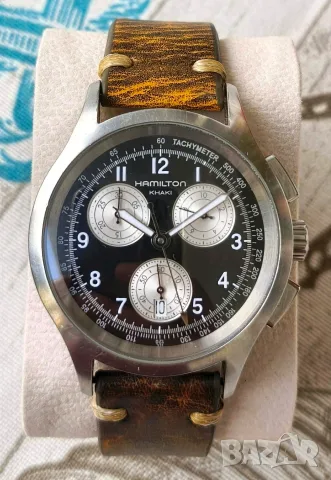 ПРОДАВАМ РЯДЪК ВОЕНЕН ПИЛОТСКИ ХРОНОГРАФ - HAMILTON KHAKI