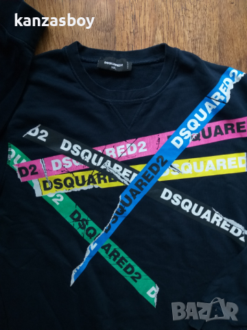 DSQUARED2 con logo - страхотна мъжка блуза 2ХЛ, снимка 3 - Спортни дрехи, екипи - 44534211