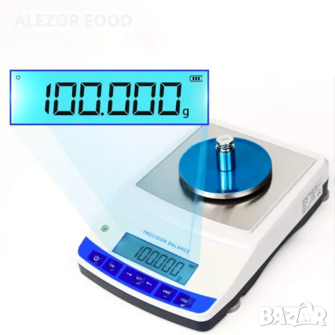 Прецизна везна до 500гр. с калибрираща тежест и вградена батерия, 4325, снимка 3 - Друго търговско оборудване - 49903769