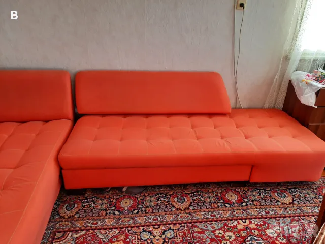 Разтегателен ъглов диван в добро състояние, снимка 3 - Дивани и мека мебел - 49273239