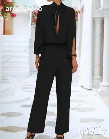 Моден дамски нов гащеризон с яка и стойка, 2цвята , снимка 9 - Гащеризони - 48709598