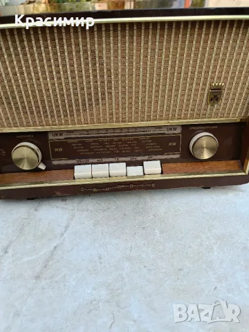 Лампово радио "Grundig" работещо, снимка 2 - Антикварни и старинни предмети - 55847848