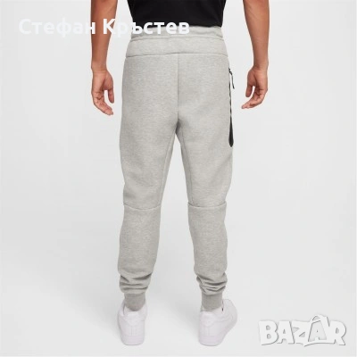 Оригинален NIKE Tech Fleece "Heather Grey" track pants S размер, снимка 7 - Спортни дрехи, екипи - 52713799