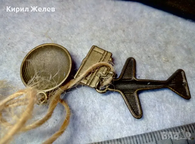 СИМПАТИЧНО ТУРИСТИЧЕСКО ВИНТИДЖ ФЕШЪН КОЛИЕ с 3 ФИГУРАЛНИ МЕСИНГОВИ ВИСУЛКИ 47257, снимка 6 - Колиета, медальони, синджири - 48842513