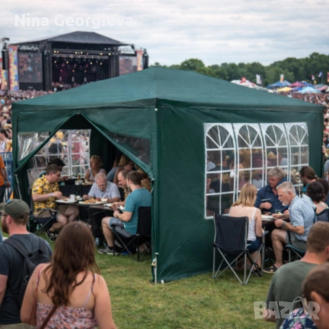 Просторна градинска шатра - стабилна конструкция и водоустойчива рамка, снимка 9 - Градински мебели, декорация  - 53849886