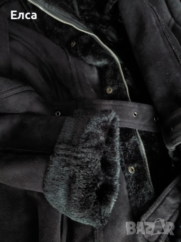 Кожено палто, снимка 5 - Палта, манта - 51951556