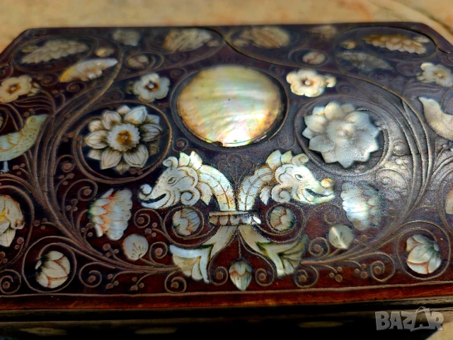 Много Рядка Кутия 17 век. Царска изработка Седев и месингова тел, снимка 4 - Антикварни и старинни предмети - 51357322