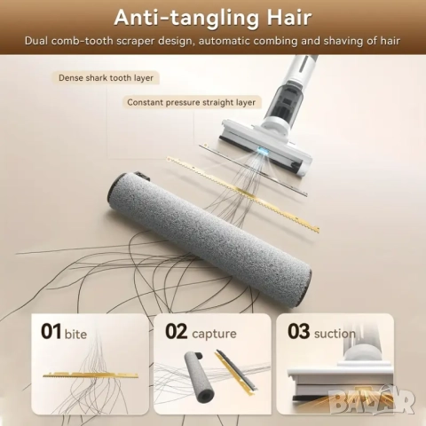 Безжична Вертикална Прахосмукачка за Сухо и Мокро Почистване JONR ED12 Lite!, снимка 2 - Прахосмукачки - 51759190