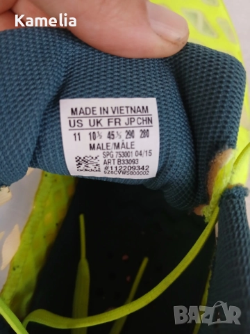 Маратонки Adidas Adizero, 45 номер, в неоново цвят, снимка 7 - Спортни обувки - 54519697