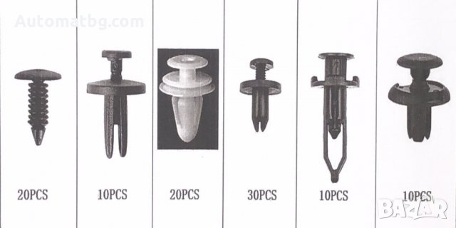 Комплект щипки за интериор Automat, Щипки за кори, Тапицерия, Кутия, 6 модела, снимка 2 - Аксесоари и консумативи - 36015608