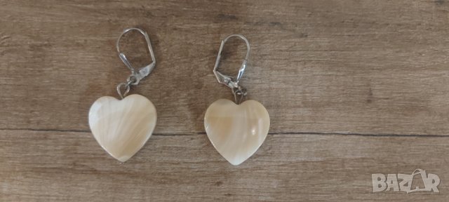 Комплект Обеци и сребърен медальон - колие с камък внос от Англия, снимка 3 - Бижутерийни комплекти - 38757320