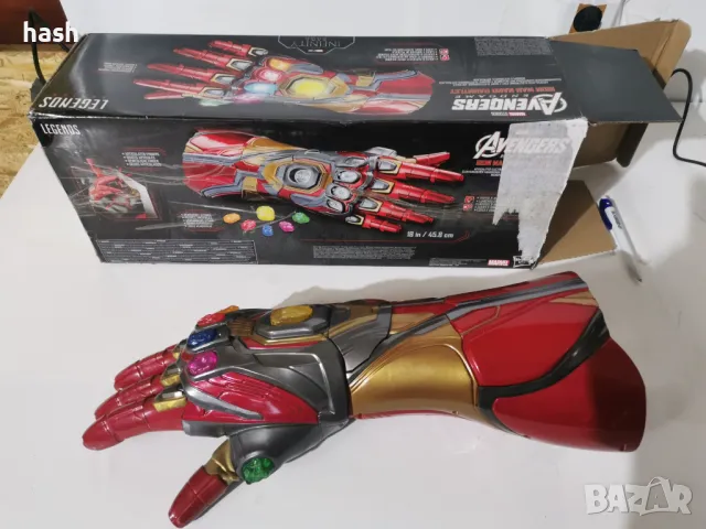 Avengers Marvel Legends Series Iron Man Nano Gauntlet Артикулиран електронен юмрук със светлини, снимка 10 - Други - 48440014