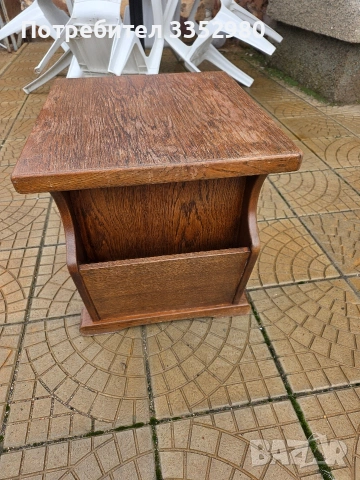 Дървена ретро масичка, снимка 2 - Маси - 53400732