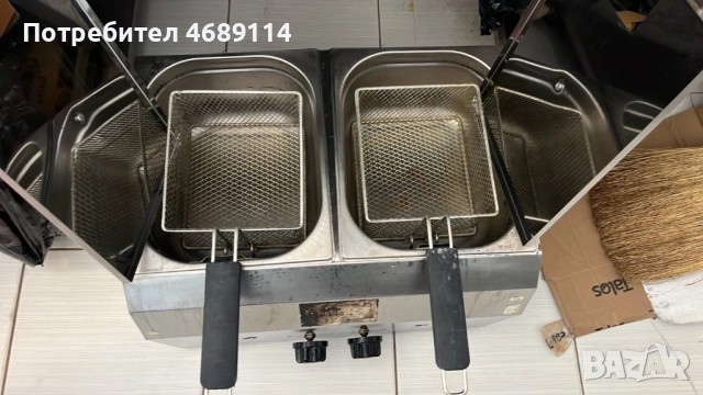 Газов двоен фритюрник използван, снимка 3 - Фритюрници - 52866257