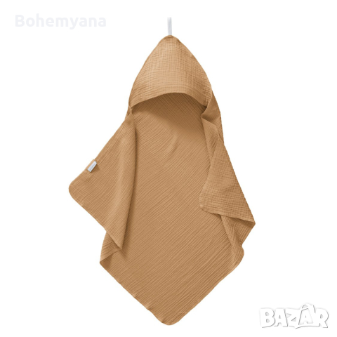 Cottonbaby хавлия от муселин 75х75 см – бежова, снимка 1