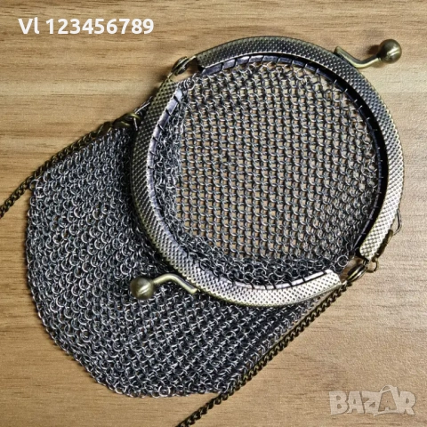 Винтидж  викторианско дамско портмоне - мрежесто, снимка 5 - Колекции - 52021252