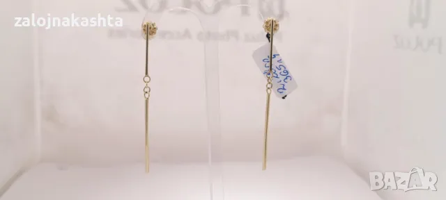 Нови Златни обеци-2,28гр/14кр, снимка 5 - Обеци - 49311668