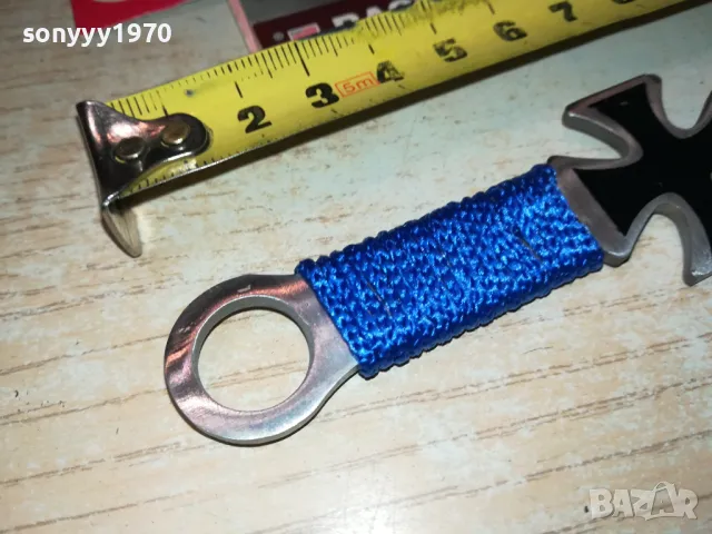 НОЖ С КРЪСТ-СИНЯ ОПЛЕТКА 1203252018, снимка 16 - Ножове - 49469709