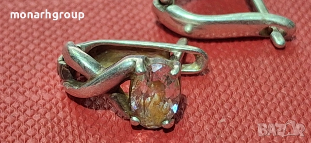 Сребърни обеци, снимка 5 - Обеци - 52436507