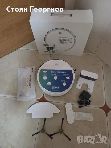 Робот прахосмукачка, OKP K5 Pro, всмукателна мощност 5000Pa, WiFi/контрол от приложение, безжична