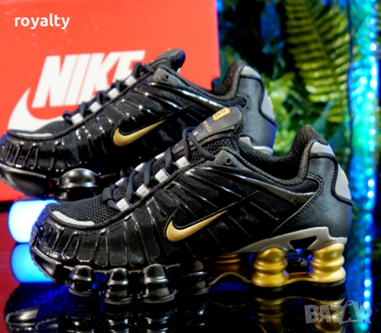 Nike Shox TL Black and Gold мъжки маратонки 