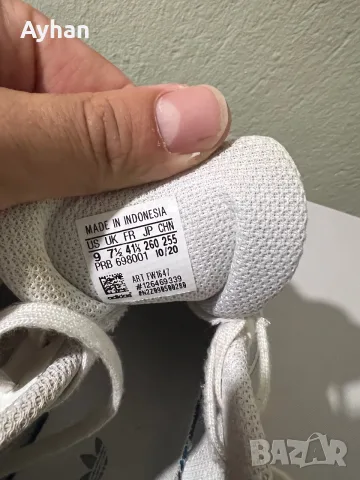 оригинални Adidas Swift Run (кремаво/off-white) – размер 40.5 EU / стелка 25 см, снимка 6 - Спортни обувки - 56076491