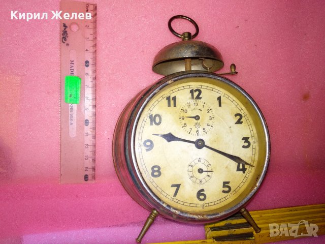 JUNGHANS PREMIERE QUALITE Стар ЦАРСКО ВРЕМЕ КОЛЕКЦИОНЕРСКИ НЕМСКИ БУДИЛНИК ЮНГХАНС РЯДЪК МОДЕЛ 43627, снимка 2 - Антикварни и старинни предмети - 44466440