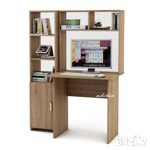 Бюро с надстройка и етажерка с плавна врата(код-0904), снимка 3 - Бюра - 41023817