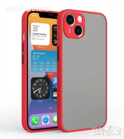 Калъф силикон Cam Guard Мат /червена рамка/ за Realme C53 Баркод : 3129660