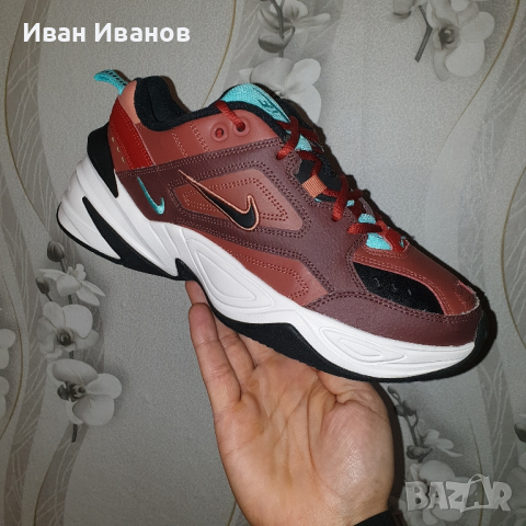 маратонки  Nike M2K Tekno Mahogany Mink/Black/Burnt Orange номер 41, снимка 16 - Маратонки - 40781172