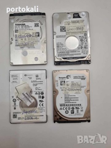 +Гаранция Твърд диск хард диск за лаптоп HDD 500GB 2.5" инча hard disk, снимка 5 - Части за лаптопи - 37262231