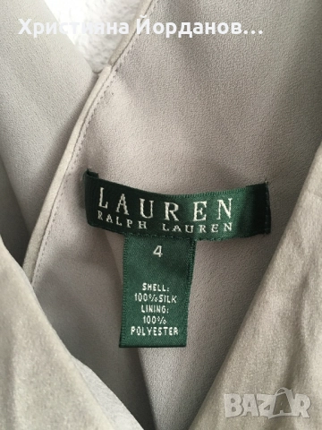Копринена рокля Ralph Lauren , снимка 3 - Рокли - 51806107