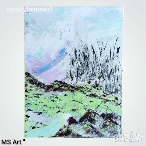 Нежно сияние " Абстрактна картина , снимка 1