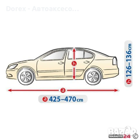 Покривало Kegel серия Optimal за седан - размер L, снимка 2 - Аксесоари и консумативи - 53659465