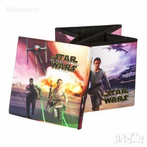 Табуретка кубче star Wars 3 - сгъваема табуретка с принт междузвездни войни