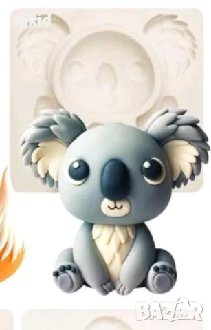 Коала силиконов молд форма фондан шоколад гипс 