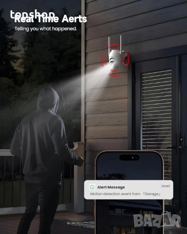 Нова, без нужда от интернет PEEIPM 4G LTE Външна камера за видеонаблюдение със SIM карта..., снимка 6 - IP камери - 51572467