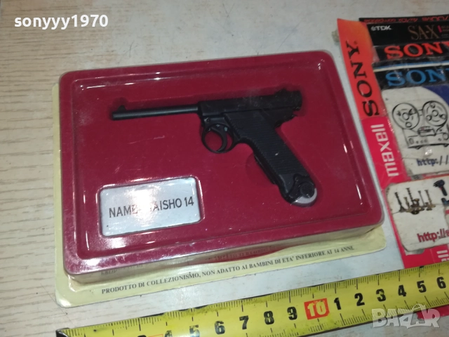 МЕТАЛЕН ПИСТОЛЕТ ЗА КОЛЕКЦИЯ 0812251829LCHERY1, снимка 3 - Колекции - 52694653