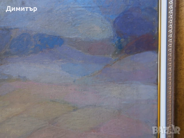 Пейзаж Олага Вълнарова м.б. платно, снимка 4 - Картини - 50985850