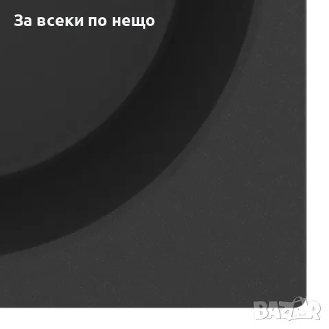 Кухненска мивка с преливник, черна, гранит Код P65, снимка 4 - Мивки - 49145843
