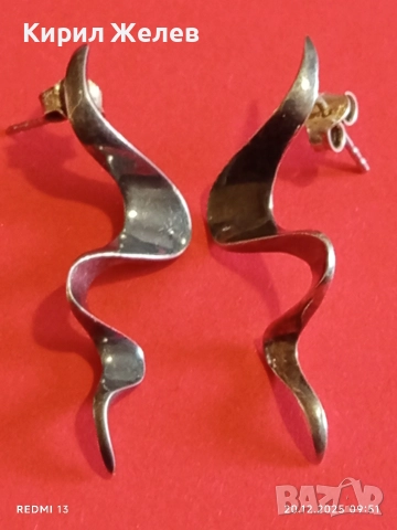 ЕКСТРАВАГАНТНИ ДАМСКИ СРЕБЪРНИ ОБЕЦИ МУЗА АРТ БИЖУ 38272, снимка 8 - Обеци - 52854861