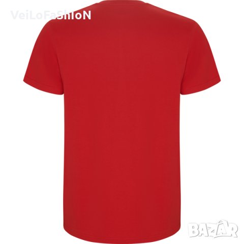 Нова мъжка тениска в червен цвят, снимка 2 - Тениски - 44338442