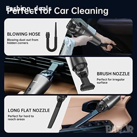 Нова Мини Безжична прахосмукачка за автомобил дом офис/12V USB, снимка 4 - Други стоки за дома - 41530159